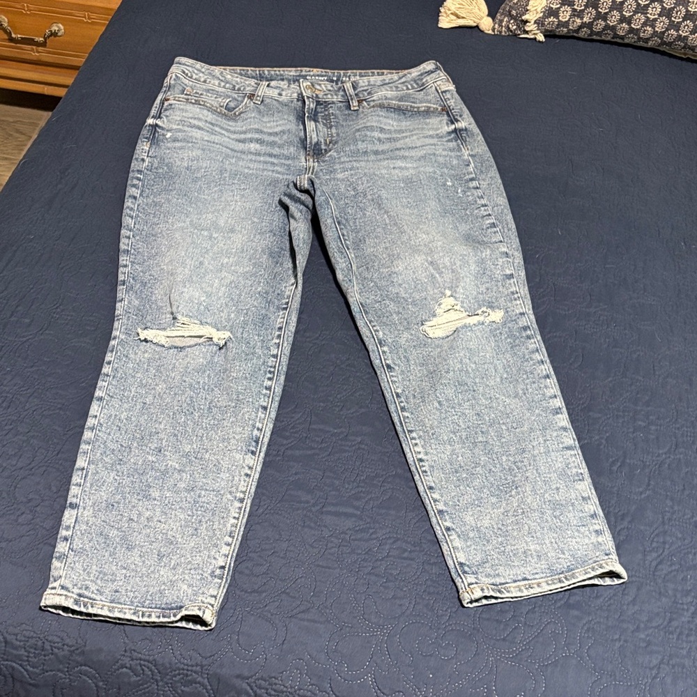 Old Navy O.G. High Rise Distressed Straight Jeans